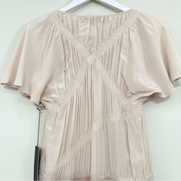 Thakoon Silk Nude Ruched Dress - Picture 5 of 13